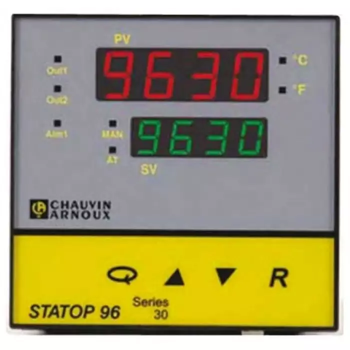 Pyro Controle STATOP 96 PID Temperature Controller, 1 Output, 90 - 260 V AC Supply Voltage, LR09630-000
