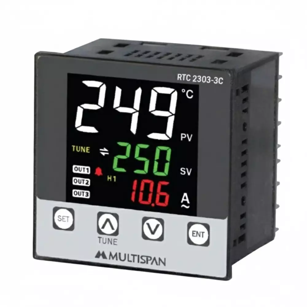 MULTISPAN PID Temperature Controller 100-270 V AC Supply Voltage with 60 A Three CT, RTC-2303-3C
