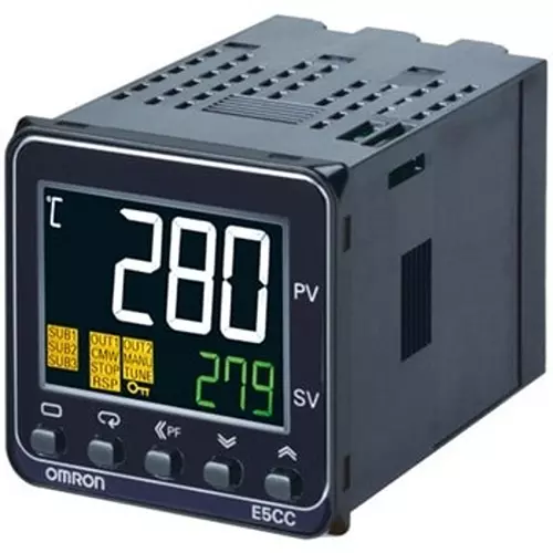 Omron Temperature Controller DIN48x48 Push-In Plus Terminal Block, E5Cc-Rx2Abm-002