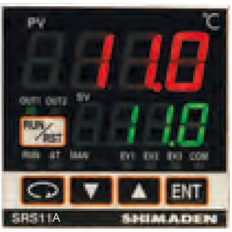 SHIMADEN Digital Controller ±0.25% FS+1 Digit 100 to 240 V AC 11 VA or less, 24 V AC 6VA or less 24V DC 4W or less Power, SRS11A-8IN-90-N1000