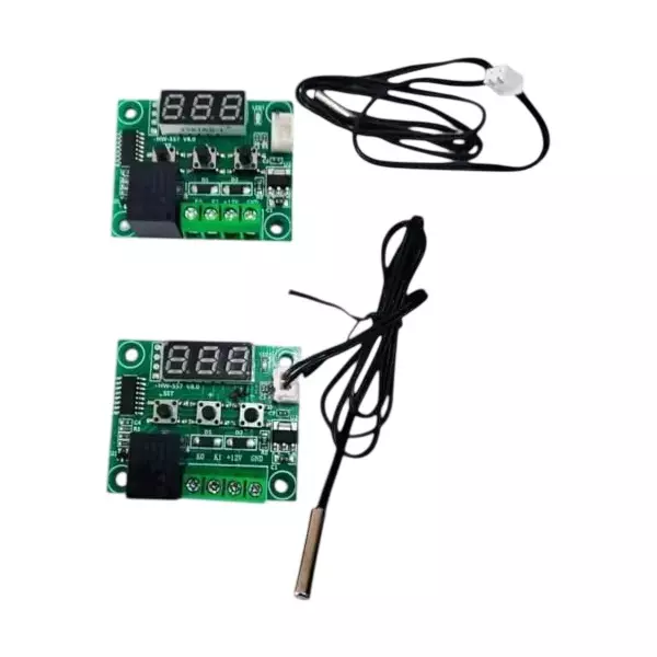 GENERIC 50-100°C Operating Temp 3 Digit 7 Segment Digital Temperature Controller, W1209 (Pack of 2)