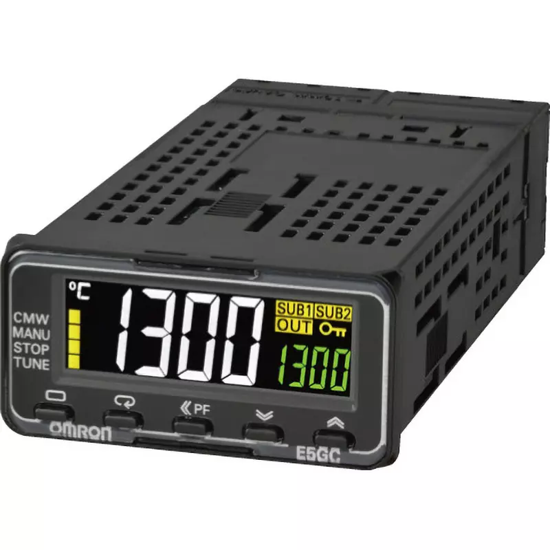 Omron Screw Terminal Block Digital Temperature Controller DIN48×24, E5GC-RX0D6M-000