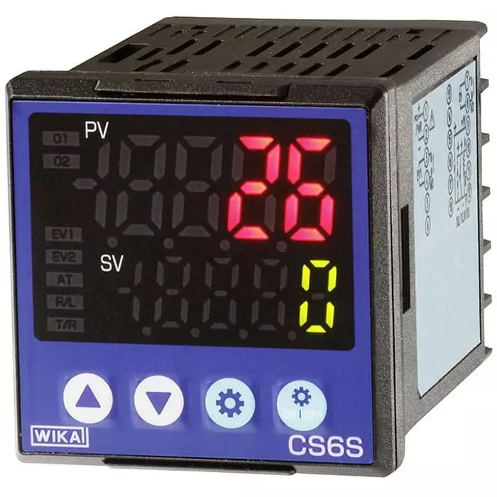 WIKA Panel Mount PID Temperature Controller 48 x 96mm Relay 24 V AC/DC 100 to 240 V AC Supply Voltage, 14174707