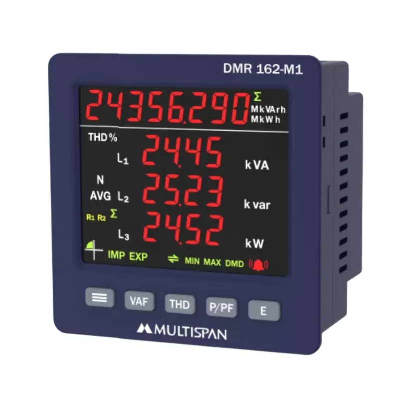 MULTISPAN Demand Controller 8+4-Digit Dual LED Display 100-300 V AC/DC Supply Voltage, DMR-162-M1