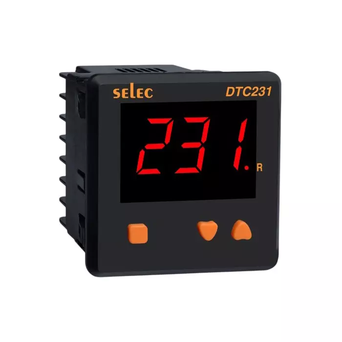 SELEC Economical Temperature Controller with Relay/SSR Output, 72 x 72 mm Size and 90 to 270 V AC/DC, DTC231-RTD