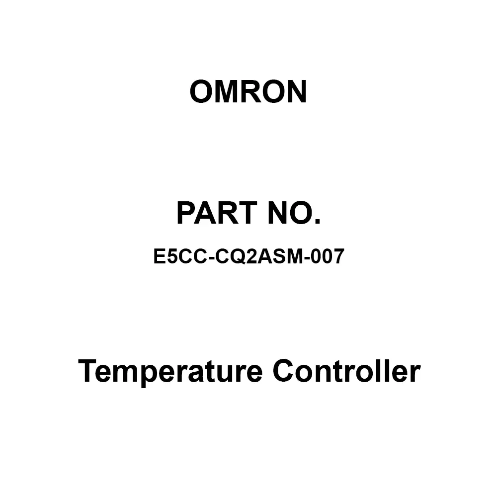 Omron Temperature Controller AC 100 to 240 V (50/60 Hz), E5CC-CQ2ASM-007