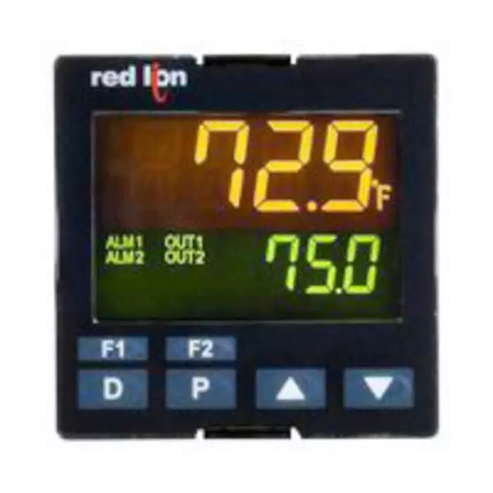 Red Lion PXU Panel Mount PID Temperature Controller, 48 x 48 mm 2 Input, 1 Output Relay, 100 - 240 V ac Supply, PXU11A20