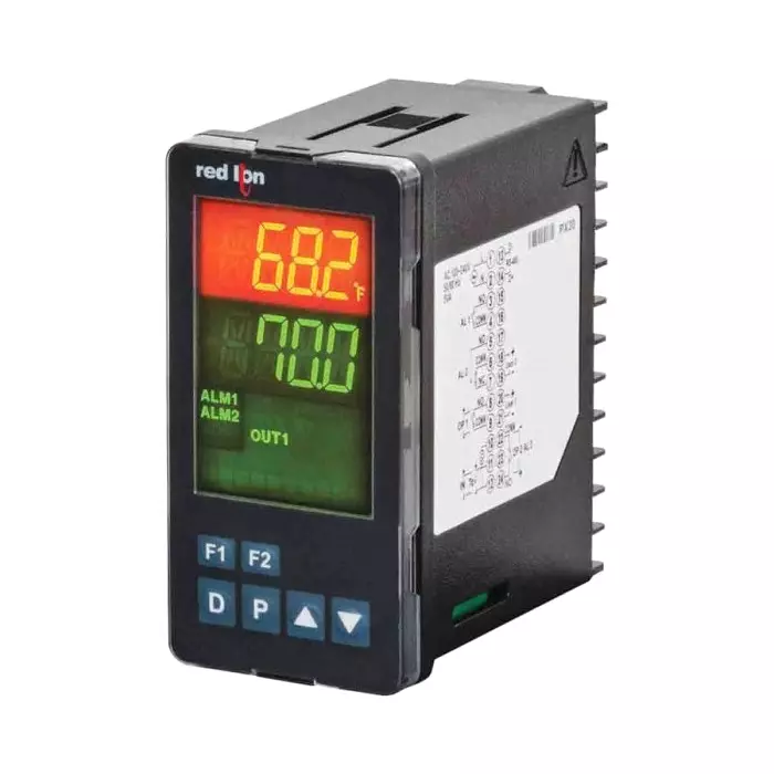 Red Lion PXU Panel Mount PID Temperature Controller, 48 x 95.8 mm 2 Input, 1 Output Relay, 100 - 240 V ac Supply, PXU11A30