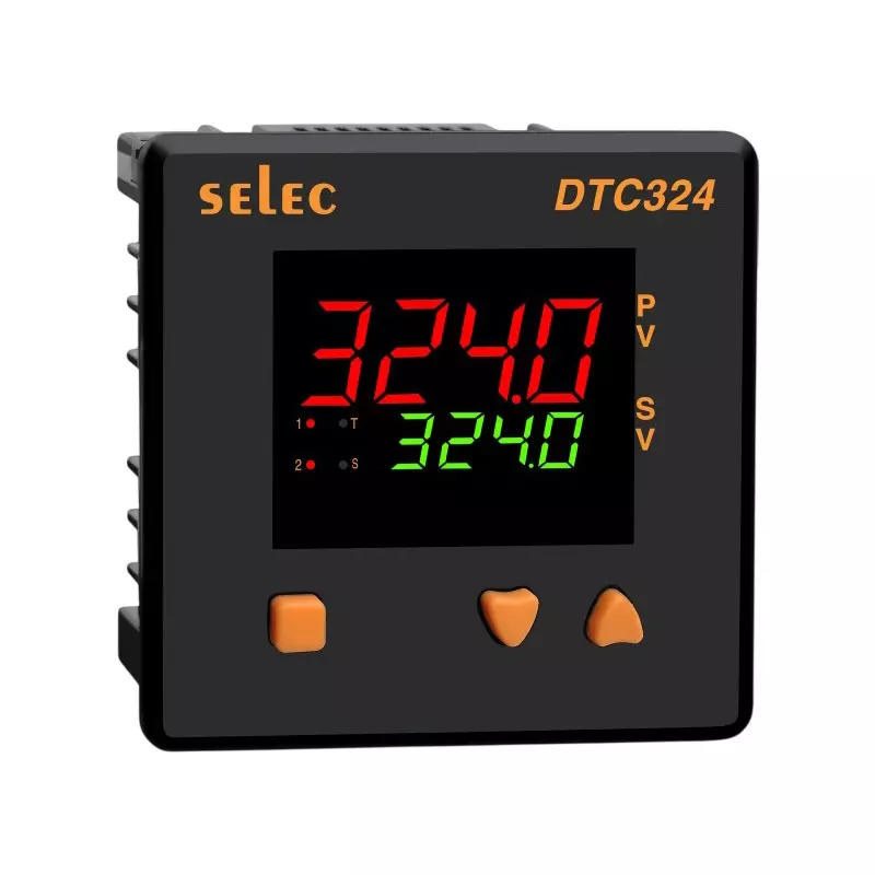 SELEC Economical Temperature Controller with Relay/SSR & Relay Output, 96 x 96 mm Size and 90 to 270 V AC/DC, DTC324