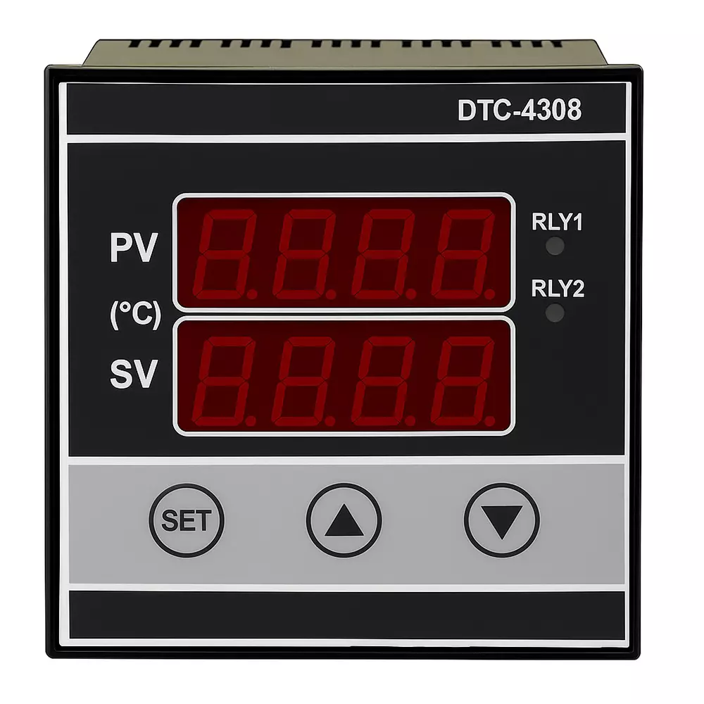 Micron Universal input Temperature controller 96x96x85 mm Pt 100 (0.1/1°C) / J / K Range for Industrial Use, DTC-4308-2