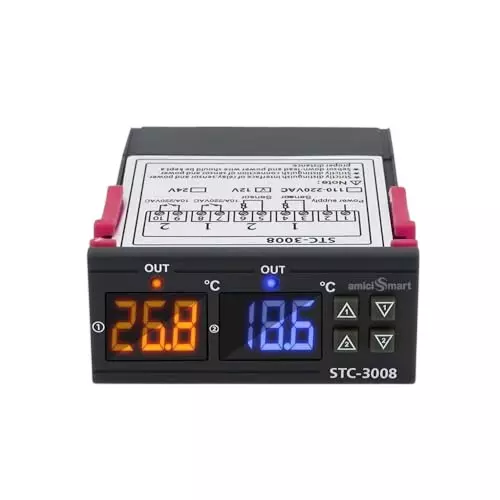 amiciSmart Digital Temperature Controller 12 V DC 10 Amp