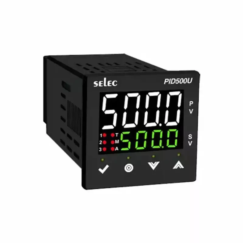 SELEC Universal Pid Controller 4-Digit Dual Display (White + Green), PID500-U-0-1-CU