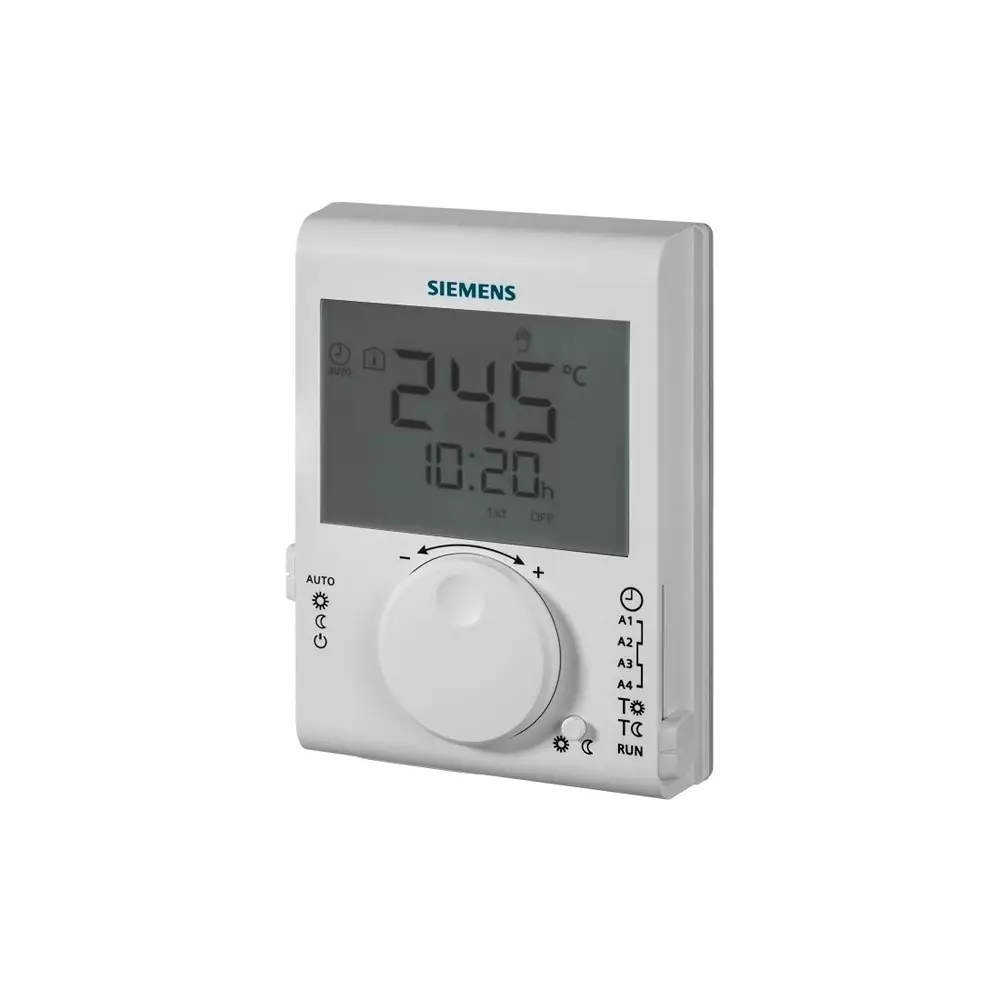 Siemens RDJ Wall Mount Controller, 90 x 120 x 26.9mm 1 Input, 1 Output Relay, 3 V DC Supply Voltage PID Controller, RDJ100 / S55770-T379
