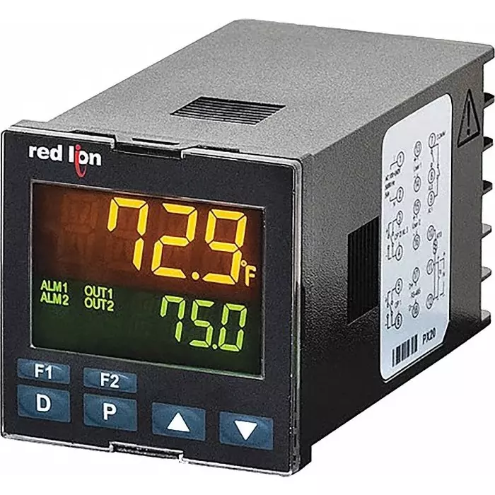 Red Lion PXU Panel Mount PID Temperature Controller, 48 x 48mm, 1 Output Relay, 24 V dc Supply Voltage PID Controller, PXU100B0