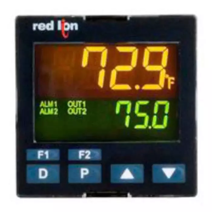 Red Lion PXU Panel Mount PID Temperature Controller, 48 x 48 mm 1 Input, 2 Output Logic/SSR, Relay, 100 - 240 V, PXU21D20