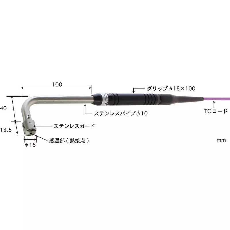 Anritsu Temperature Sensor Type K Φ15 mm Head Dia, A-233K-01-1-TC1-ASP
