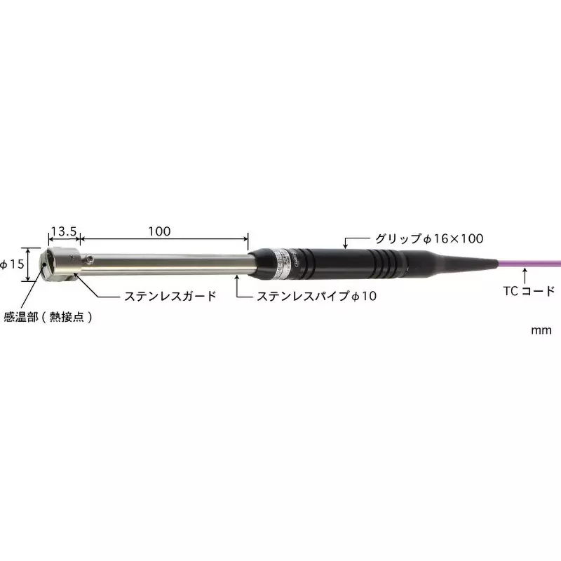 Anritsu Temperature Sensor Type E Φ15 mm Head Dia, A-241E-01-1-TC1-ASP