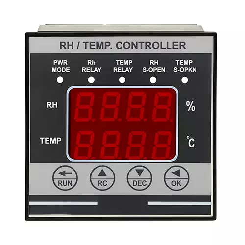 Micron Rh Cum Temperature Controller 4+ 4 Digit Display 24 V DC, 50 mA Sensor Supply for Industrial Use
