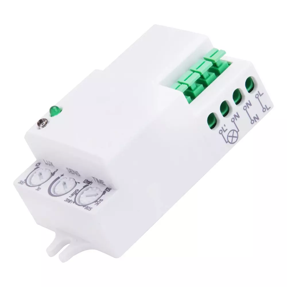 QURUS HF ON-Off Sensor ABS Plastic 5 - 2000 Lux White, QRSR-HF-IBT-SQ