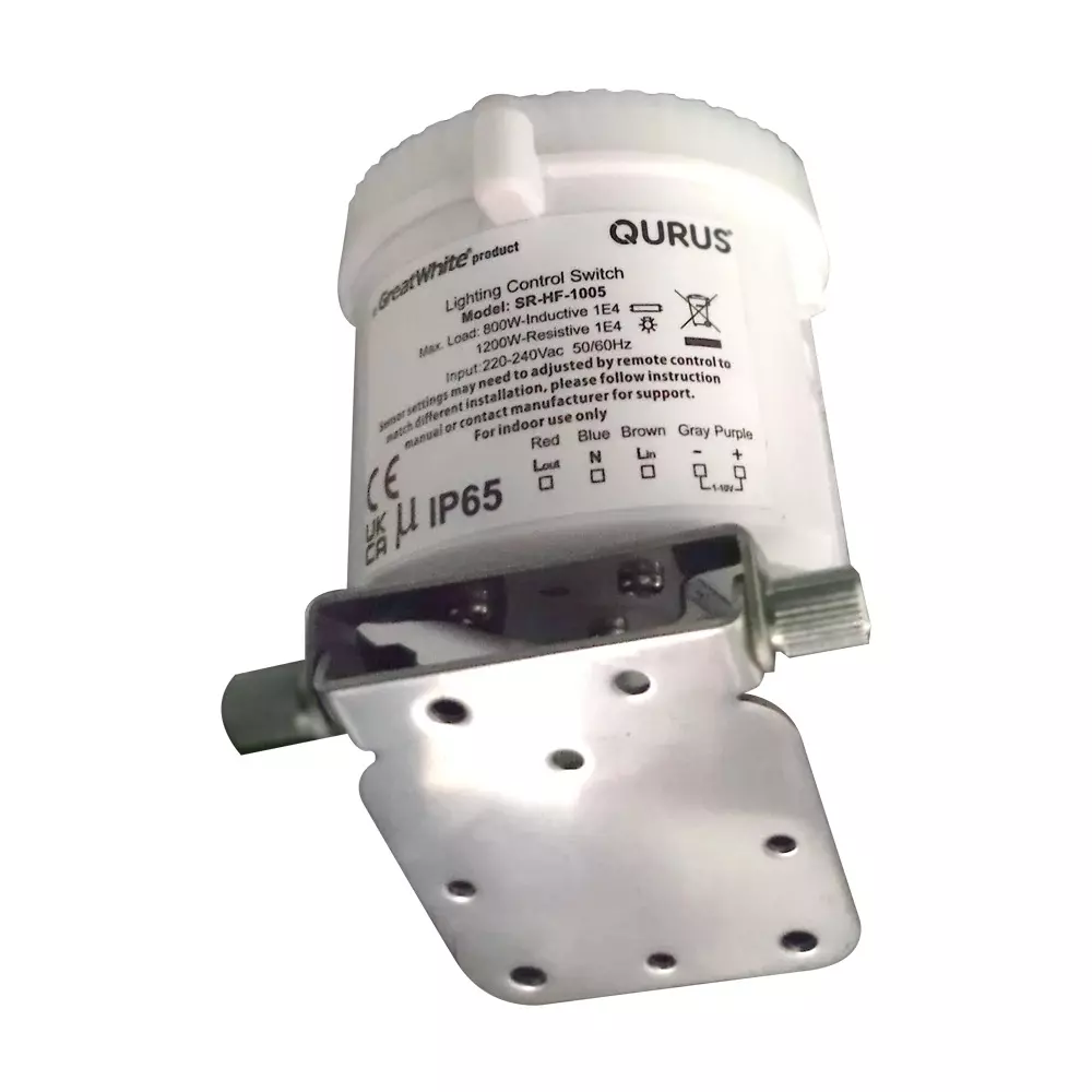 QURUS HF Daylight Harvesting Sensor IP65 13 - 16 m Detection Range White, QRSR-HF-HM-DH