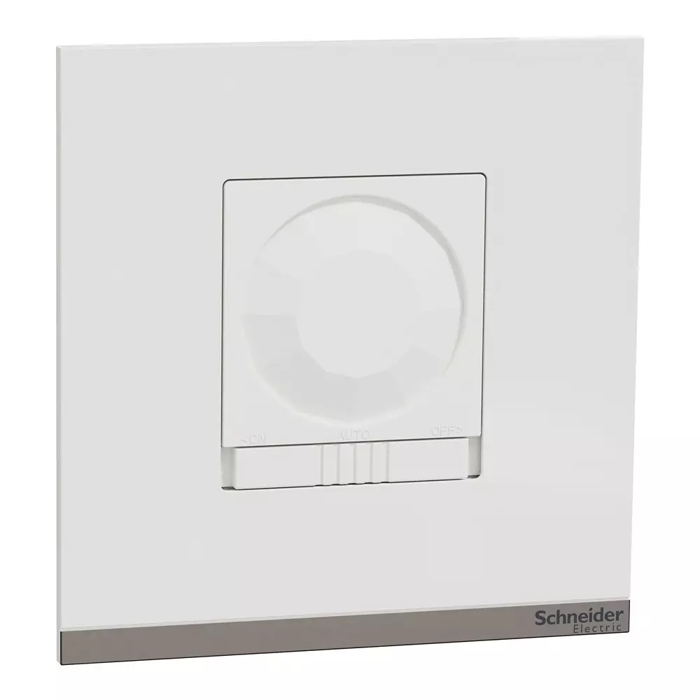 Schneider Electric Unica Pure Series PIR Motion Sensor Polar White 2 Modules 250 V AC Operational Voltage and IP40 Rating, UNSPIR_WE
