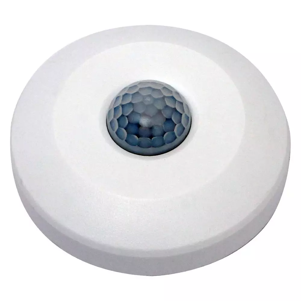Havells Mini PIR Sensor Surface Mount Round Shape in White Plastic Body, ACSBA011