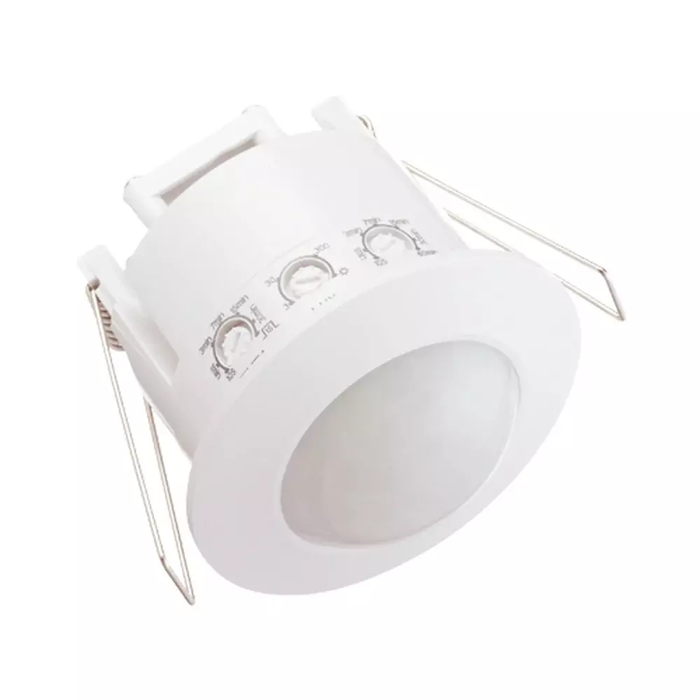 QURUS PIR On-Off Sensor ABS Plastic 500 W White with Two Channel Relay, QRSR-PIR-2C-RD
