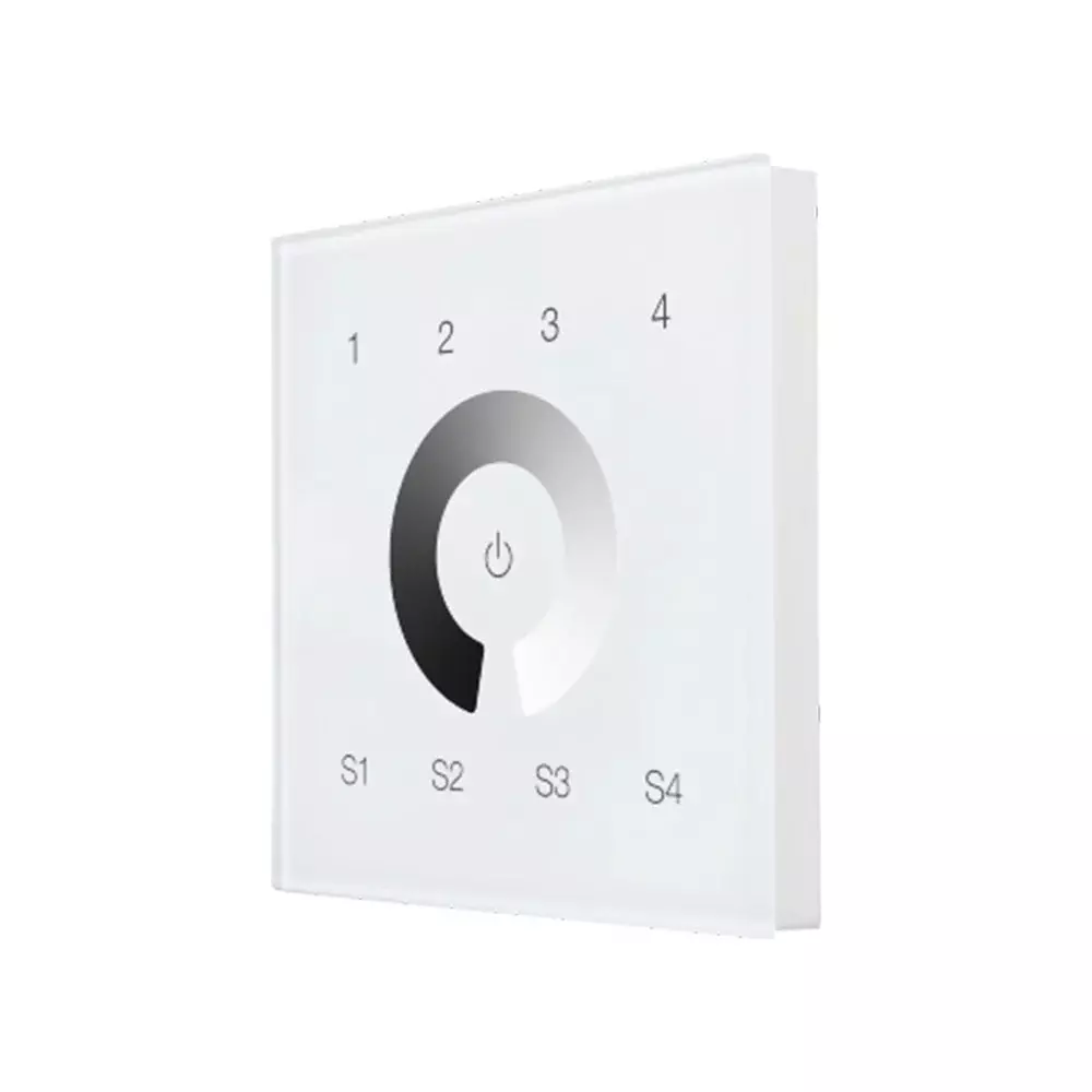 ARCUS Standalone DALI DT6 Single Color Touch Controller <20 mA 12-24 VDC 4 Groups & 4 Scenes, CT-DL-1006