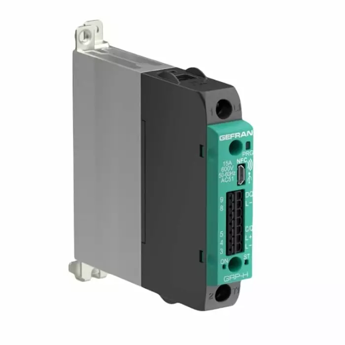 GEFRAN GRM-H DIN Rail Power Controller 118x35 mm 2 Input 2 Output PNP 30 V DC Supply Voltage ON/OFF, GRM-H-25-48-AN-OL-0-0-0-0-0