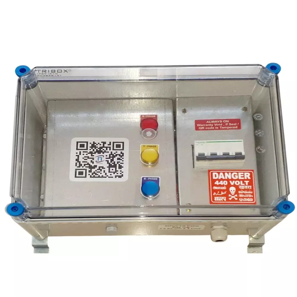 NITHAS Smart [Ai] Electrical Commercial Power Factor Controller Saver 10 Amp - 4 Pole 3 Phase Supply, NSPFCS-350