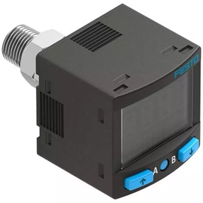 Festo SPAN Series Pressure Sensor, -1 bar Min, 10 bar Max, 2NPN Output, Relative Reading, SPAN-B11R-R18M-PNLK-PNVBA-L1