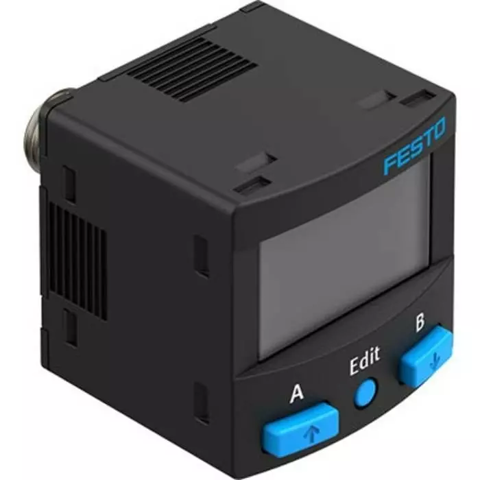 Festo SPAN Series Pressure Sensor, -1 bar Min, 10 bar Max, PNP/NPN Output, Relative Reading, SPAN-B-B11R-R18M-PN-L1