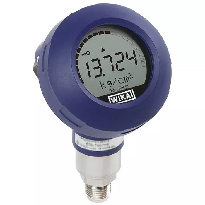 WIKA UPT-20 Series Pressure Sensor 0bar Min 6bar Max 4 to 20 mA Output Gauge Reading, 14125279