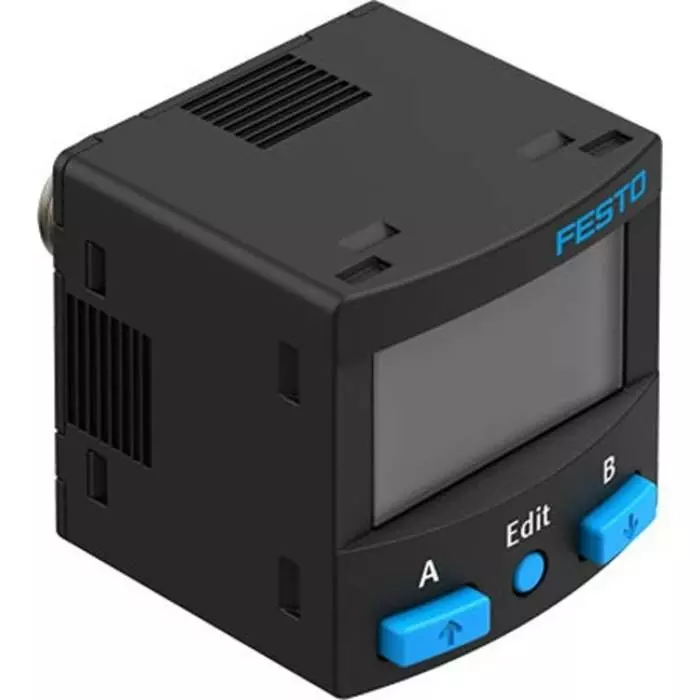 Festo SPAN Series Pressure Sensor, -1 bar Min, 10 bar Max, PNP/NPN Output, Relative Reading, SPAN-B-B11R-G18M-PN-L1