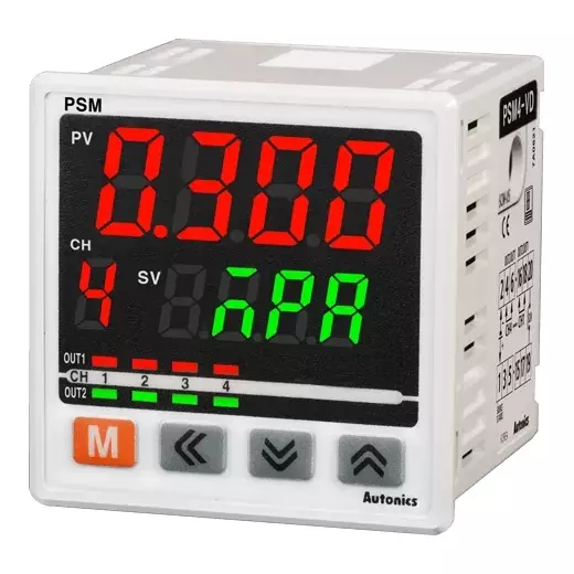Autonics Pressure Sensor 12-24 VDC Max. 3 W Power Consumption, PSM4-VD