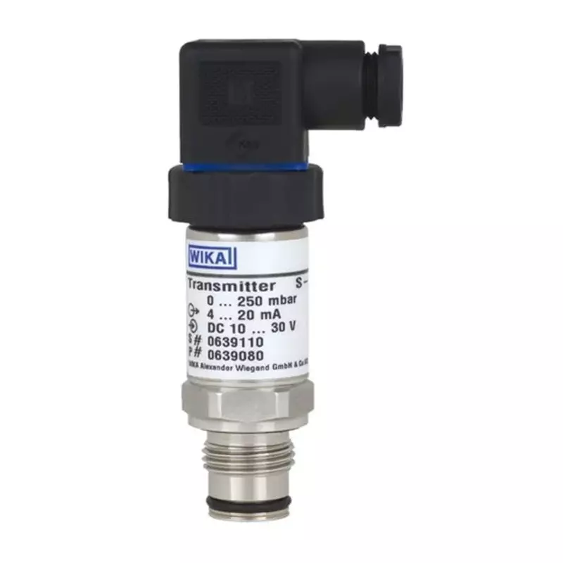 WIKA S-11 Series Pressure Sensor 0bar Min 1bar Max 2 Wire 4 to 20 mA Output Gauge Reading, 8582705
