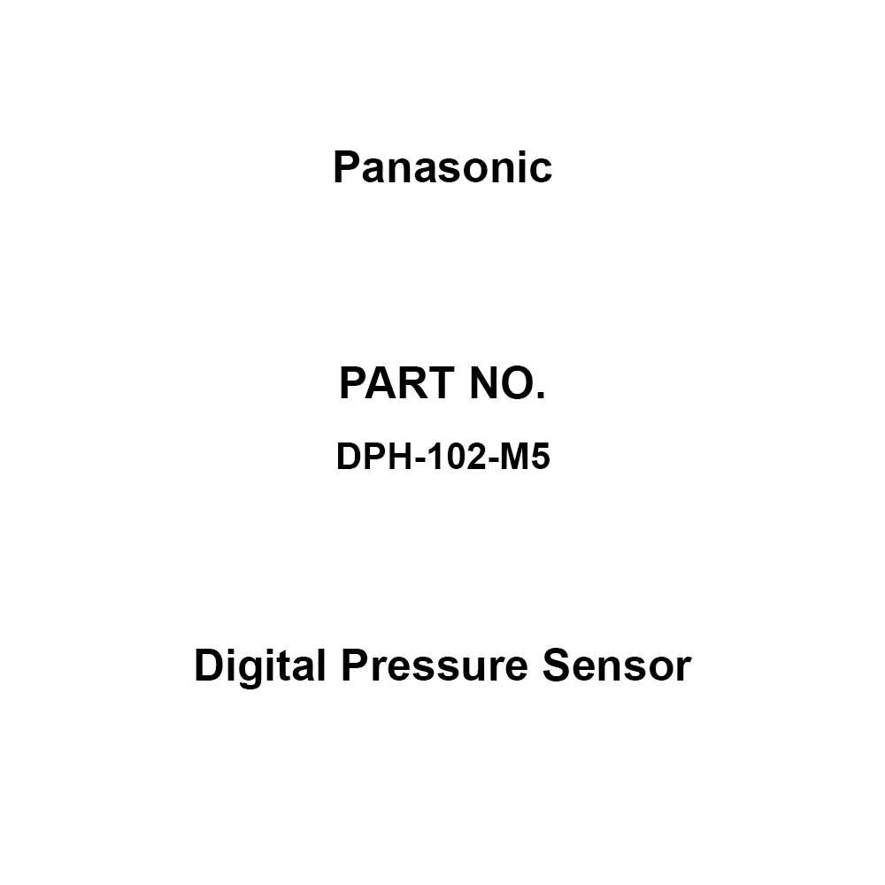 Panasonic Digital Pressure Sensor M5 male thread, DPH-102-M5