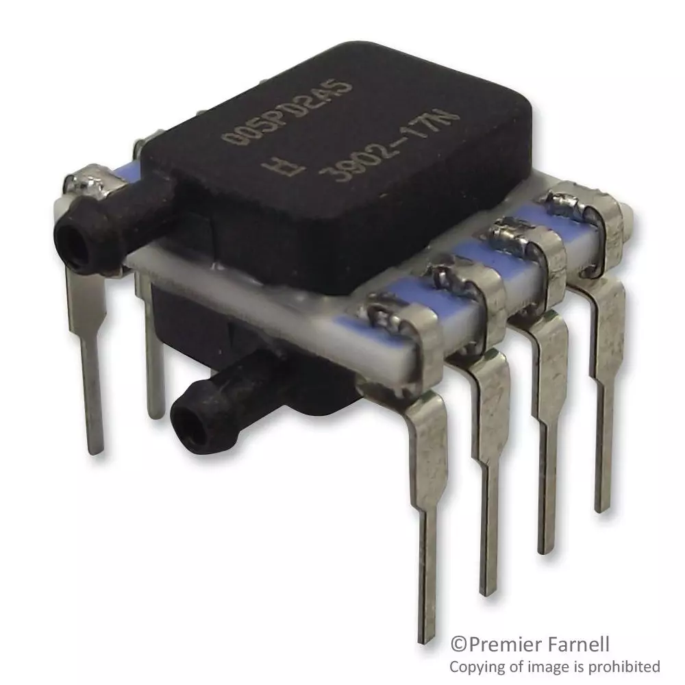 HONEYWELL Pressure Sensor 5 V DC Voltage 1 Inch-H2 O Operating Pressure -1 Inch-H2 O Minimum Operating Pressure, HSCDRRN001NDAA5