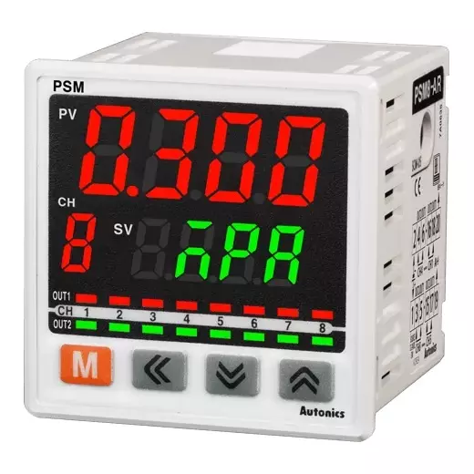 Autonics Pressure Sensor 12-24 VDC Max. 3 W Power Consumption, PSM8-AR