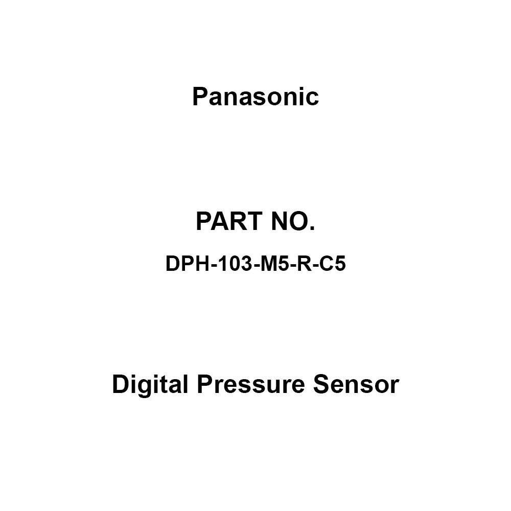 Panasonic Digital Pressure Sensor 50 Mohm or more at DC 500 V Mega Insulation Resistance, DPH-103-M5-R-C5