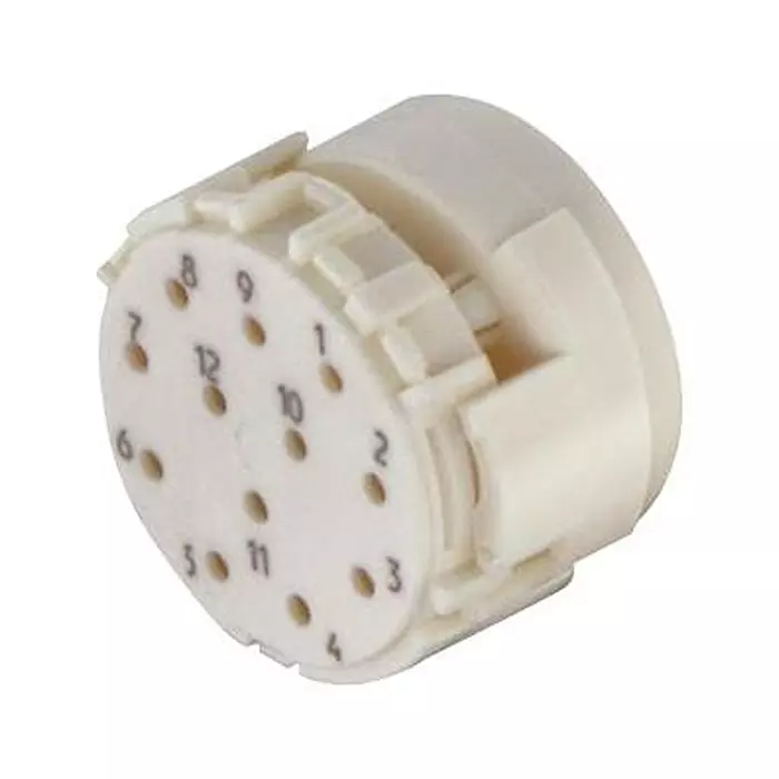 Harting Sensor Connector Inserts SENSOR CONN INSERT, M23, PIN, 12POS, 09151123001