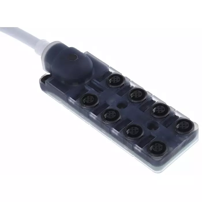 RS PRO Sensor Box m12 5 m cable 5 way 8 port, 1747888