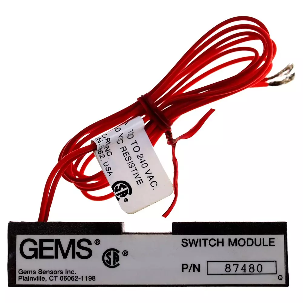 GEMS SENSORS Liquid Level Ind, Magnetic, Spst, 20Va, 87480
