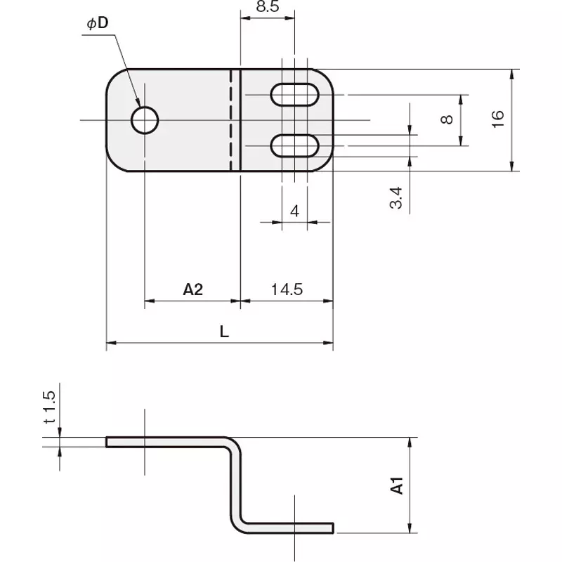 iwata-sensor-bracket-sus304-545x15-mm-dimension-fs03zt015-35s