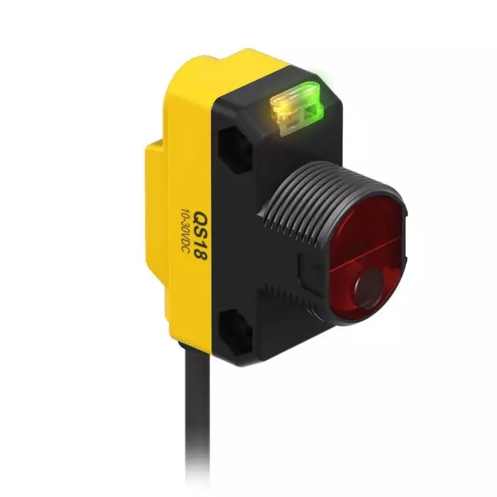 Banner Diffuse Photoelectric Sensor, Rectangular Sensor, 300 mm Detection Range, QS18VN6LDQ5