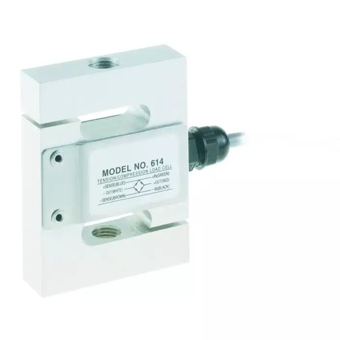 Tedea Huntleigh 614 Series Load Cell, 50kg Range, Compression, Tension Measure, 00614-050K-E0-00X