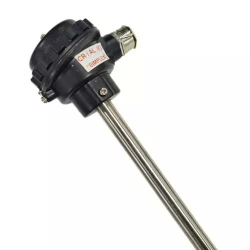Japsin Instrumentation PT-100 3-Wire RTD Temperature Sensor with Head Assembly 30x5x5 cm 216 g for Industrial Use