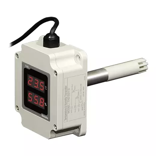Autonics Temperature/Humidity Transducer 24 VDC(N), THD-DD2-C
