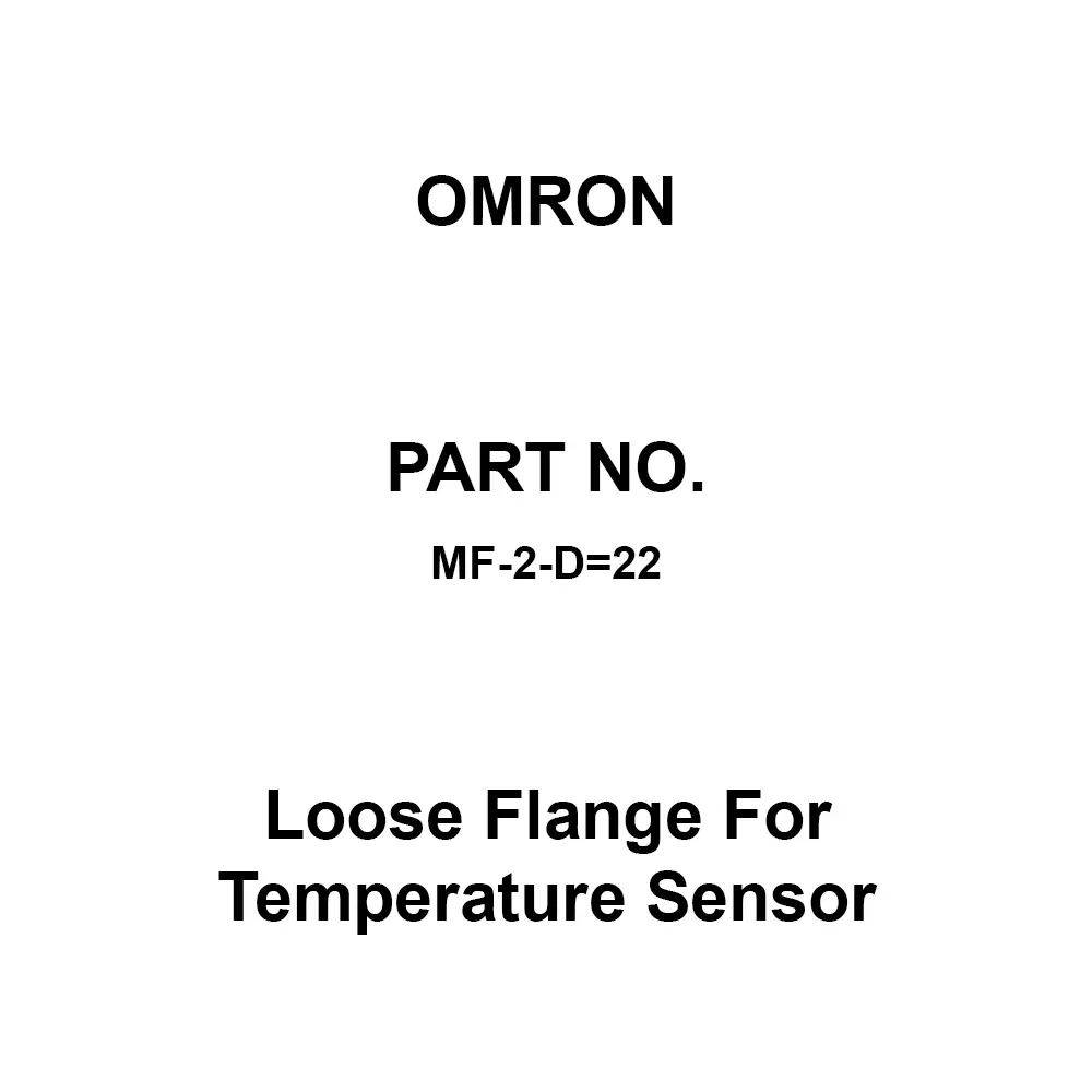 Omron Loose Flange For Temperature Sensor, MF-2-D=22