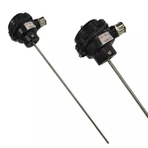 Japsin Instrumentation PT-100 3-Wire RTD Temperature Sensor with Head Assembly 30x5x5 cm 425 g for Industrial Use